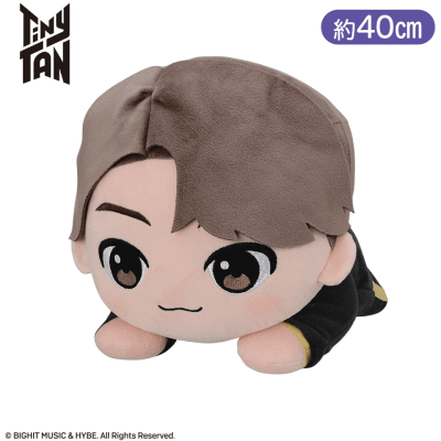 TinyTAN　寝そべり　メガジャンボぬいぐるみ〜Butter〜“Jin”