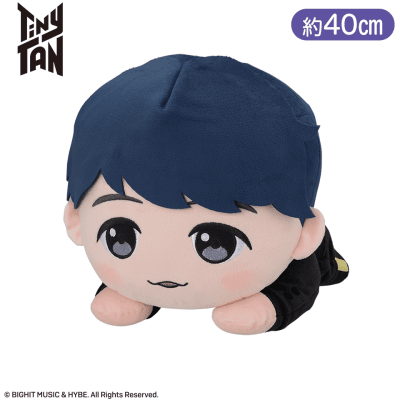 TinyTAN　寝そべり　メガジャンボぬいぐるみ〜Butter〜“SUGA”