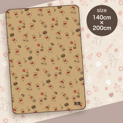 POOHめちゃでか毛布