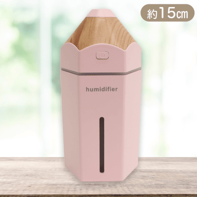 【ピンク】USBミニ加湿器 うるるペンシル
