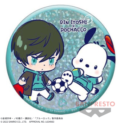 【糸師凛】ブルーロック×キャラクターコラボ ホログラム缶バッジ