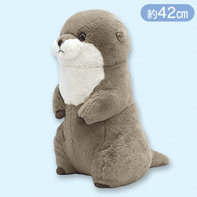 【グレー】くったりカワウソたっちBIG