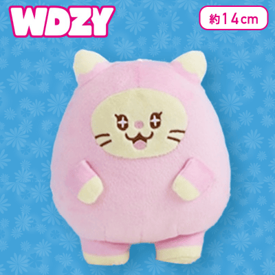 【HATT（ピンク）】WDZY　モアプラスパステルカラーぬいぐるみ“HATT＆LYA＆TUK”