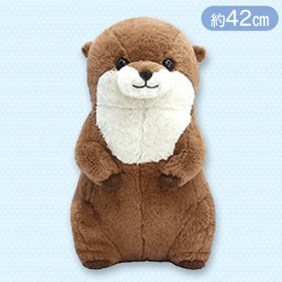 【ブラウン】くったりカワウソたっちBIG