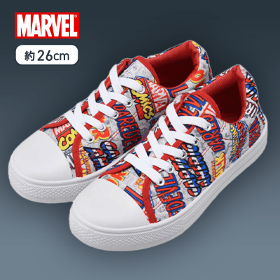 【ロゴ柄（26cm）】MARVEL　スニーカー