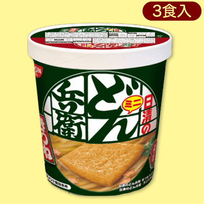 どん兵衛ミニ3Pアソートバーレル※賞味期限:2023/5/7