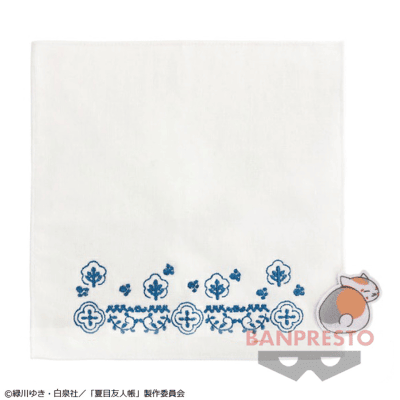 【ブルー】夏目友人帳 アップリケタオル