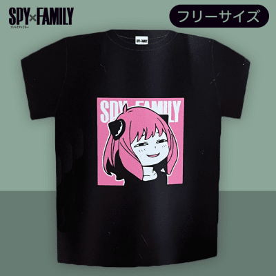 ブラック】SPY×FAMILY ボトル入りTシャツアーニャAS