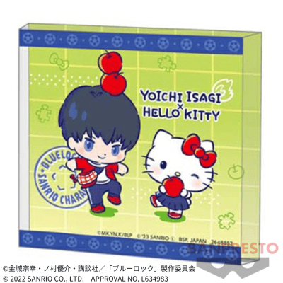 【潔世一】『ブルーロック』×サンリオキャラクターズ アクリルブロック