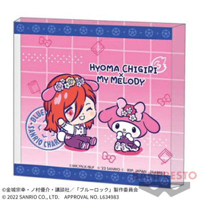 【千切豹馬】『ブルーロック』×サンリオキャラクターズ アクリルブロック