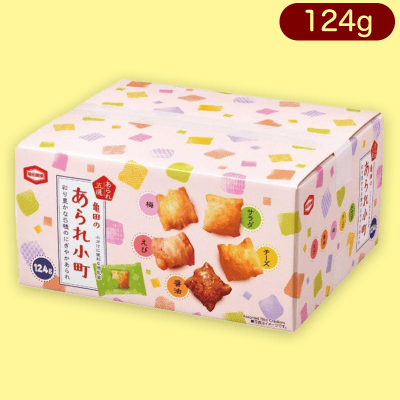 化粧箱　124g 亀田のあられ小町※賞味期限:2023/7/11