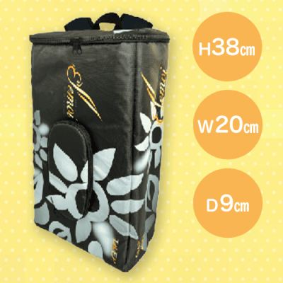 【ブラック】エルモアティシューBOXリュック