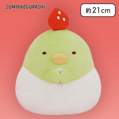 ぺんぎん？】すみっコぐらし もちもちいちご大福ぬいぐるみBIG