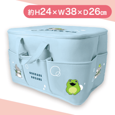 【ブルー】おでかけ子ザメ　ポケットいっぱい収納BOX