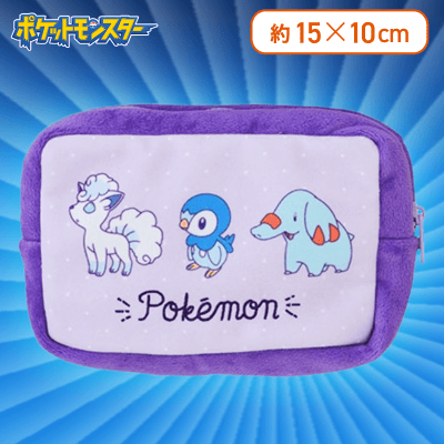 【パープル×ドット】ポケットモンスターカラフルスクエアポーチ