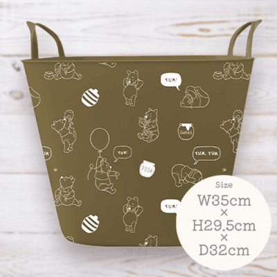 【ホワイト】POOHソフトバスケット