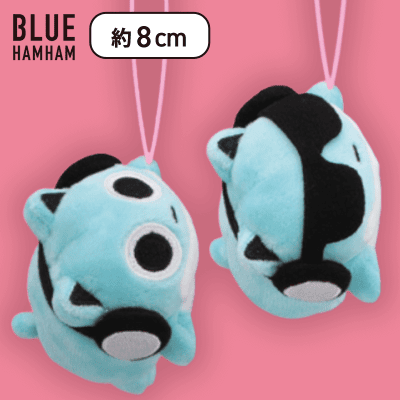 【まがお&サングラス】ブルーハムハム ぶらさがりマスコット