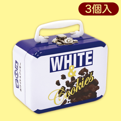 【ホワイト＆クッキー】チロルチョコミニトランク缶※賞味期限:2023/10