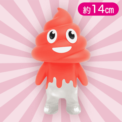 【レッド】ウンチマンソフビドールメルティカラー