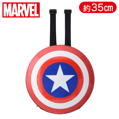 お歳暮 時期 MARVEL COMICS プラチナムザッカシールド型ハードカバーリュック バッグ