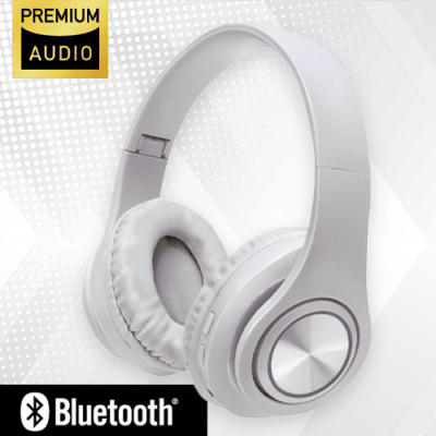 【ホワイト】Bluetoothライティングヘッドフォン 2 