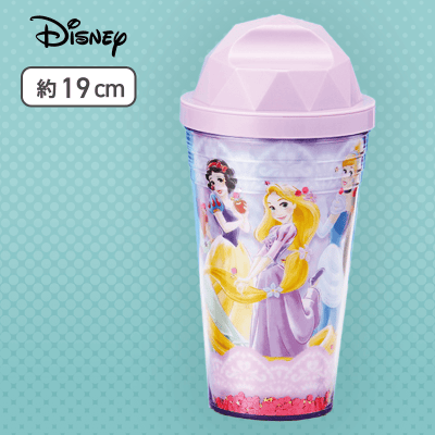 【プリンセス】ディズニーキャラクター　プレミアムグリッタータンブラー