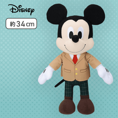 【ミッキー】ミッキー＆ミニー　スペシャルぬいぐるみ　制服Ver.