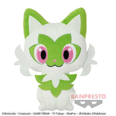 スーパーセール 半額 ポケットモンスター めちゃでかニャオハぬいぐるみクッション ぬいぐるみ
