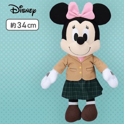 【ミニー】ミッキー＆ミニー　スペシャルぬいぐるみ　制服Ver.