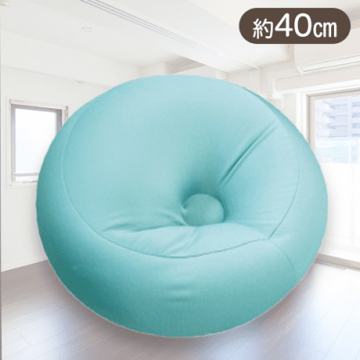 【ブルー】KELLYラウンドクッション