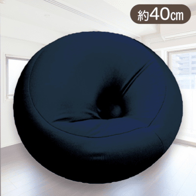 【ネイビー】KELLYラウンドクッション