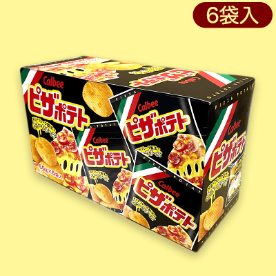 【ピザポテト】ポテトチップス6P鬼盛りBOX※賞味期限:2023/7