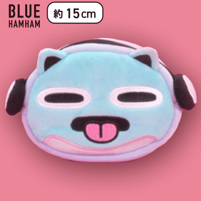 【舌だし】ブルーハムハム フェイスポーチ