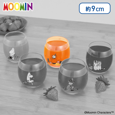 【リトルミイ】ムーミン　5種のまあるいグラス