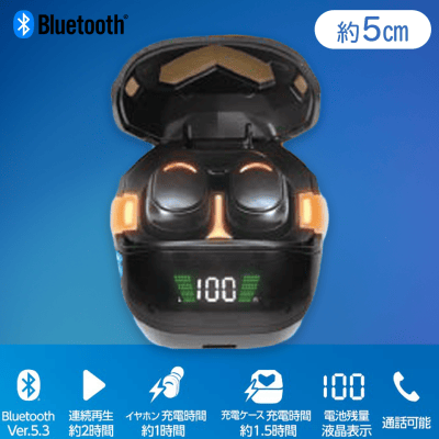 【ゴールド】ゲーミングTWSイヤホン FORCE