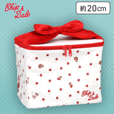 【ホワイト】チップ＆デール 【FDM】なかよしチェリー バニティポーチ