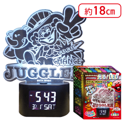 JUGGLER光る！LEDアクリルクロックver.2 | オンラインクレーンゲーム