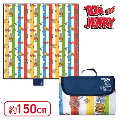 【ネイビー】トムとジェリー ピクニックシート