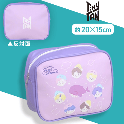 【サークル】TinyTAN　プレミアムスクエアポーチ　Sweet Dreams