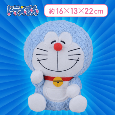 【にっこり】ドラえもん　Mぬいぐるみ　〜Fluffy Boa〜