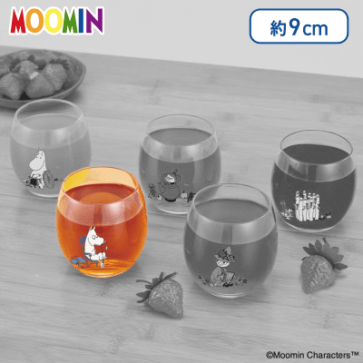 【ムーミン】ムーミン　5種のまあるいグラス