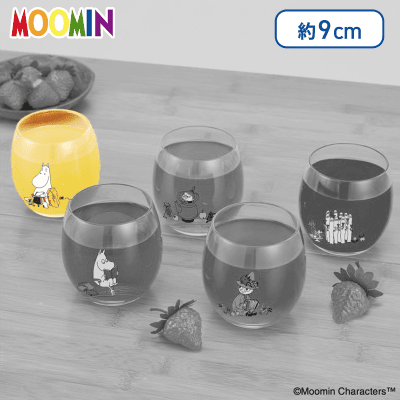 【ムーミンママ】ムーミン　5種のまあるいグラス