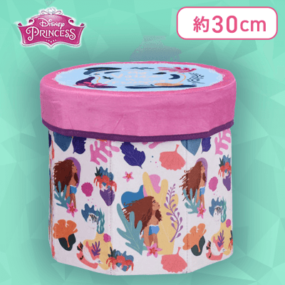 【ピンク】『THE LITTLE MERMAID』　プラチナムザッカ折り畳みボックスチェアー