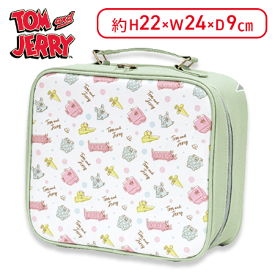 【グリーン】トムとジェリー コスメバッグ 