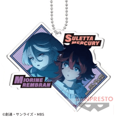 【スレッタ＆ミオリネ】機動戦士ガンダム 水星の魔女 アクリルプレートキーホルダー