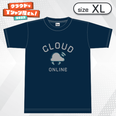 【ネイビー/XL】College-Tshirt