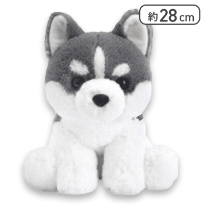 【オフブラック】くったりシベリアンハスキーの赤ちゃんJB