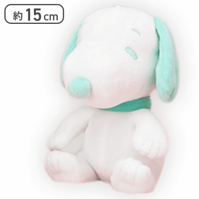 【グリーン】SNOOPY ぬいぐるみ シャーベットカラー