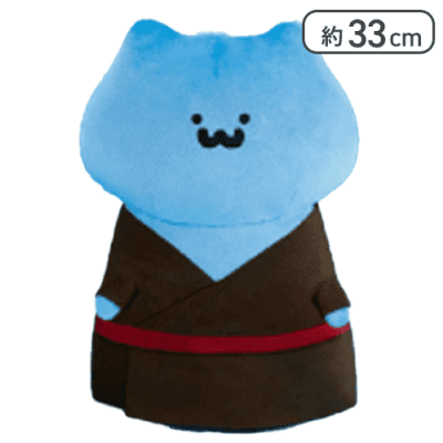 【猫さん】お文具といっしょ ユカタぬいぐるみBIG