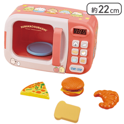 【ピンク】すみっコぐらし ようこそ！たべものおうこく 電子レンジおもちゃ